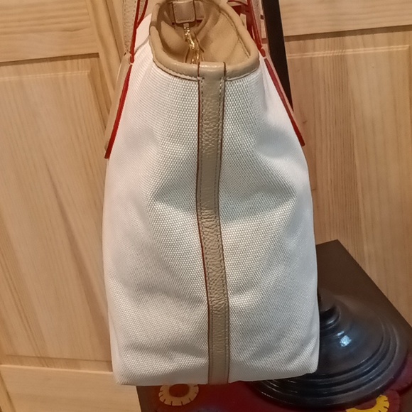 Coach Canvas & Leather Horse & Carriage Tote - Ivory - Picture 11 of 15